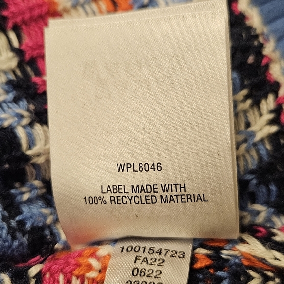 COPY - charterclub fair isle print knit crochet sweater blue size XL - Picture 9 of 9